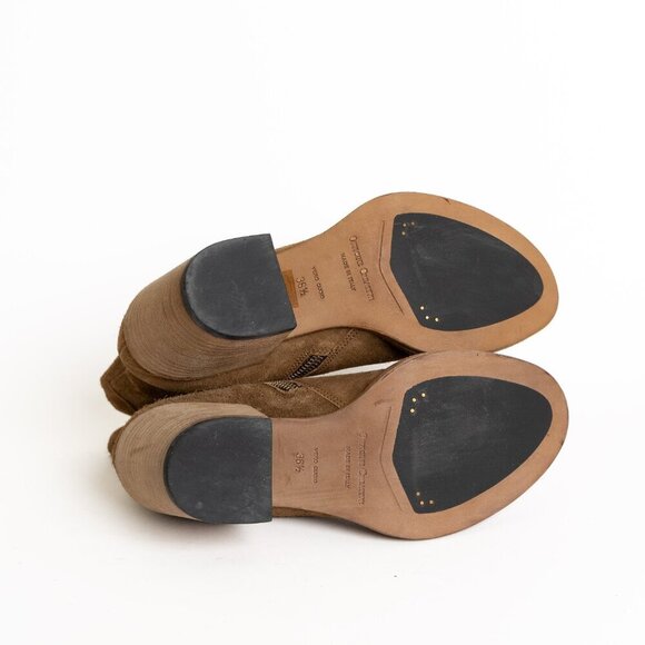 Officine Creative Josee 006 Boots Brown Suede Bootie Italy Handmade EU 36.5 NEW - Picture 6 of 16